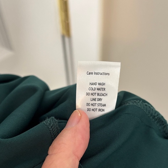 Emerald Sundae Dark Green Lace Mini Dress Size Medium - Picture 6 of 12